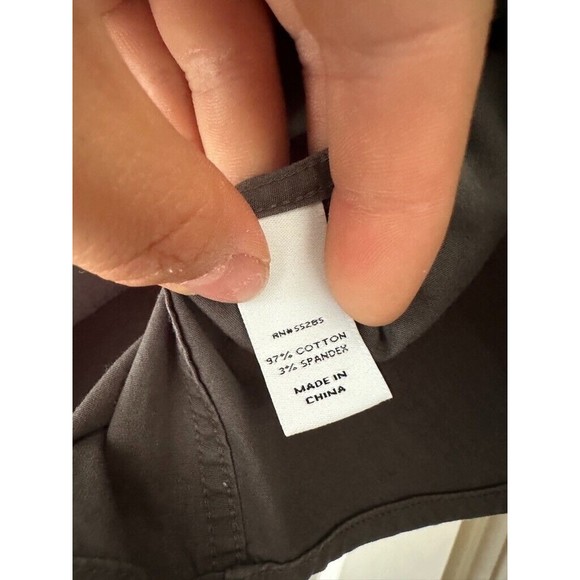 Express Fitted Stretch Cotton Shirt Mens S Small Roll Tab Sleeve Gray Blue LOT - Picture 7 of 16